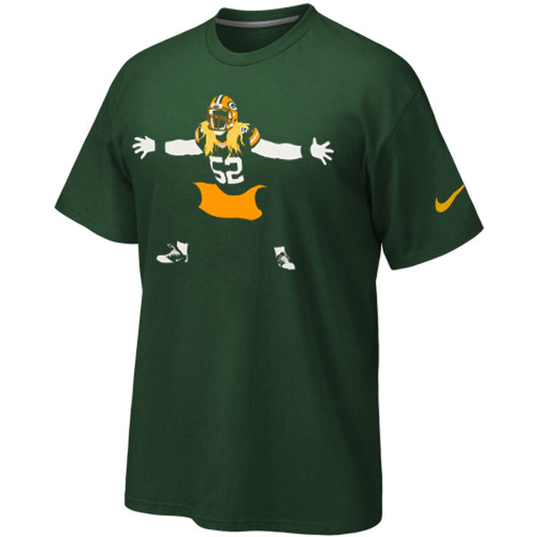 Men NFL Green Bay Packers Nike Silhouette TShirt Green